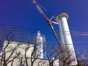 半分撤去された煙突