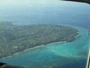 与論島（空港は画像左上）  Photo by Mr.aspheric