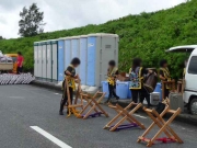 新風太鼓の皆さん撤収 Photo by Mr.aspheric