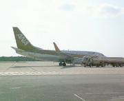 下地で給油中のANA B737-700