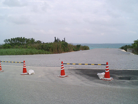 伊良部大橋工事現場