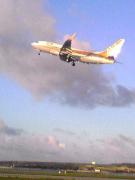 夕刻のB737-700  Photo byはやて＠あね