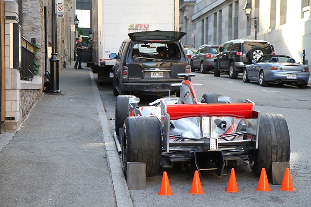 町中にF1（ハリボテ